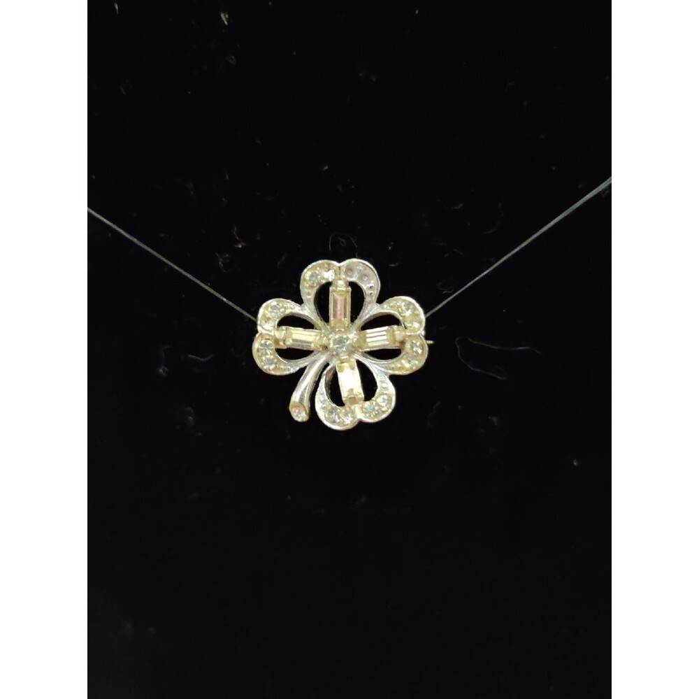 Iced Clover Shamrock Pin